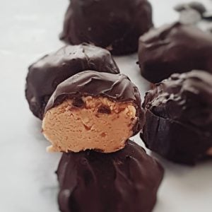 A picture of keto peanut butter balls