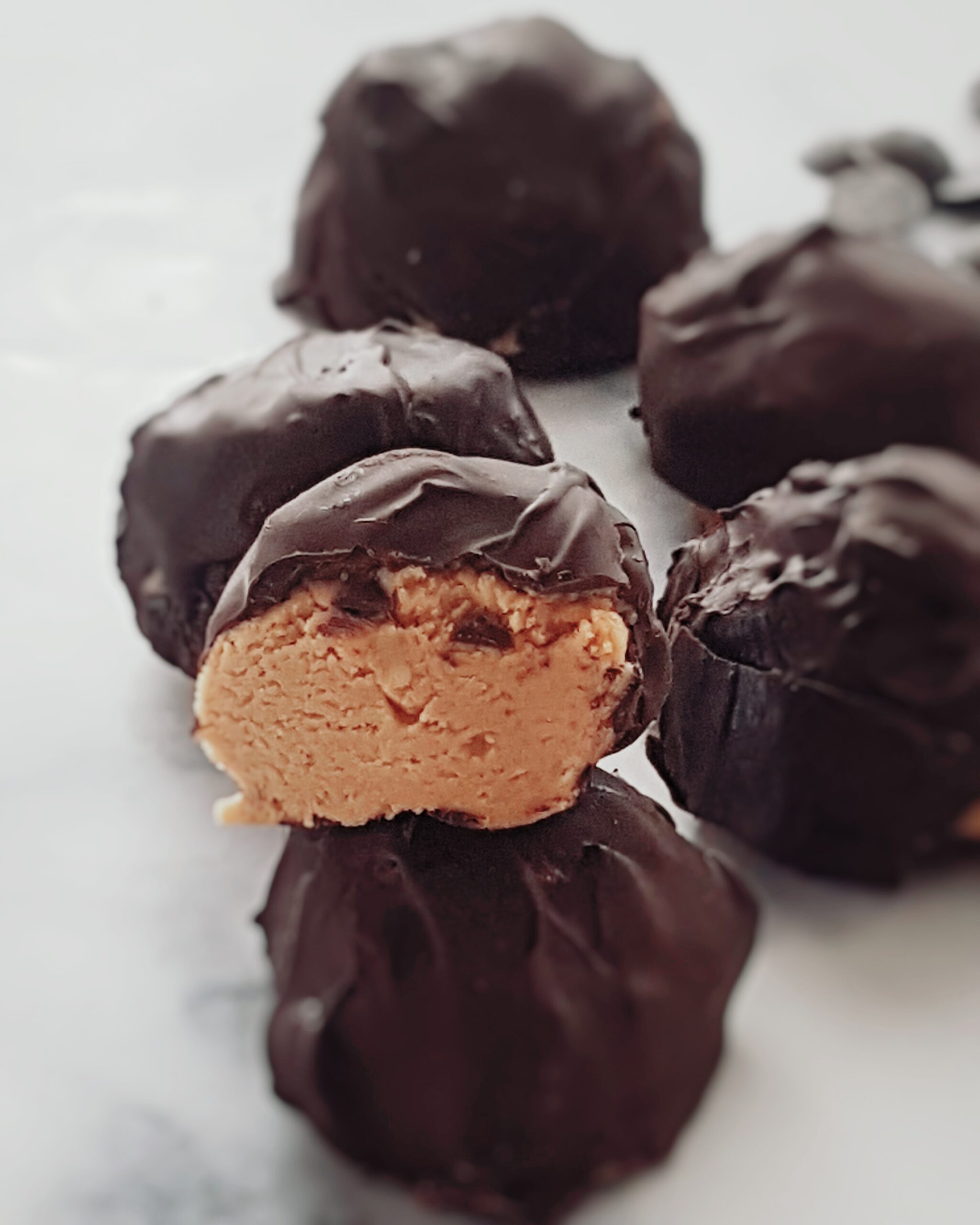 A picture of keto peanut butter balls
