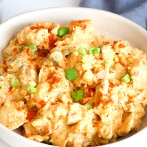 Keto deviled egg salad