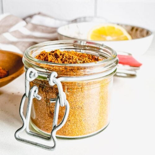 Chermoula Spice in a jar.