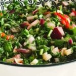 Chimichurri with cilantro on a bowl