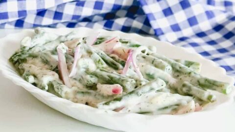 German Green Bean Salad - Bohnensalat