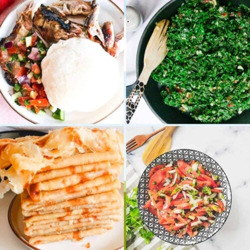 A picture showing different types of Kenyan food.
