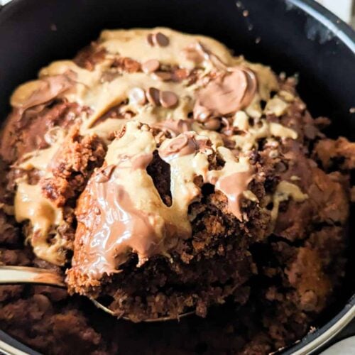 Baked oats made using the air fryer