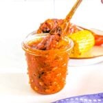 A picture of homemade peri peri sauce.