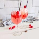 Pink gin spritz