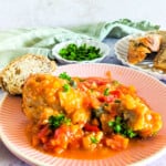 Slow cooker chicken cacciatora.