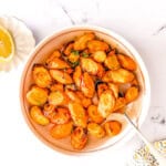 A bowl of air fryer carrots.