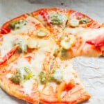 Pizza made using cottage cheese crust.