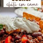 Ninja pressure cooker chili con carne.
